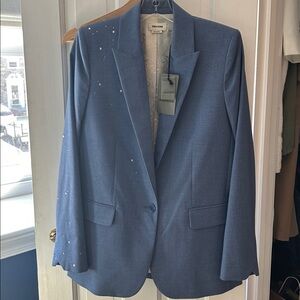 Zadig & Voltaire Valse Star Embellished Single-Breasted Blazer